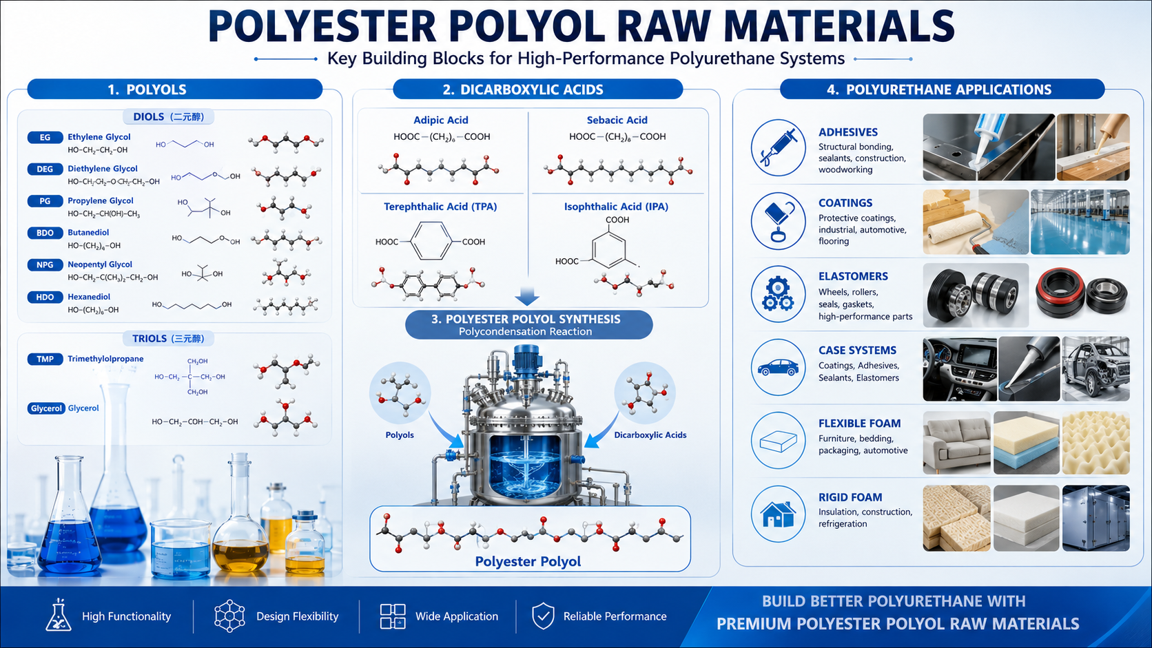 Polyester Polyol Raw Materials