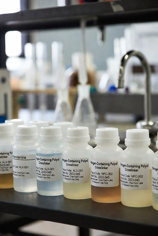 Alkanolamine and Nitrogen-Containing Polyol Crosslinkers